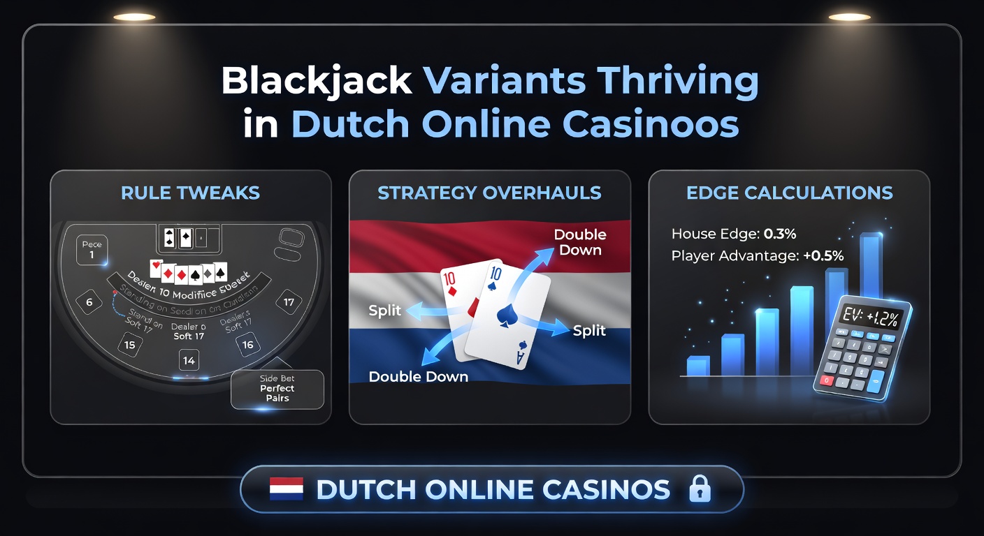 Een levendige blackjacktafel in een Nederlands online casino met spelers die varianten uitproberen, kaarten en chips in actie
