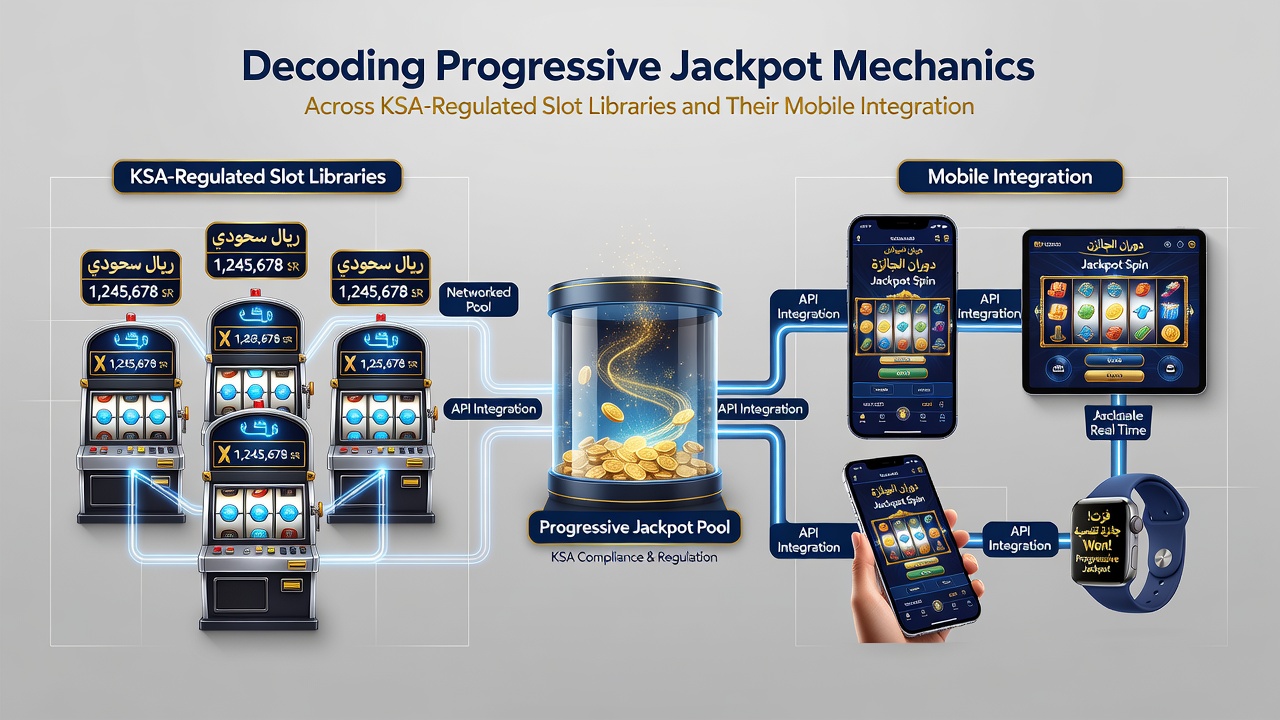 Mobiele integratie van progressieve jackpots in KSA-gereguleerde apps