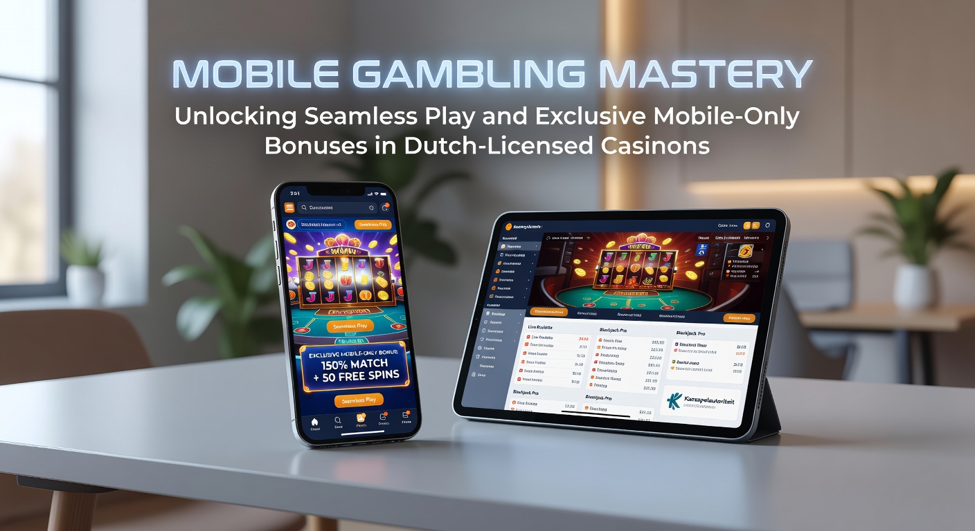 Smartphone met open casino-app op een Nederlands online casino-platform, symboliserend naadloos mobiel gokken
