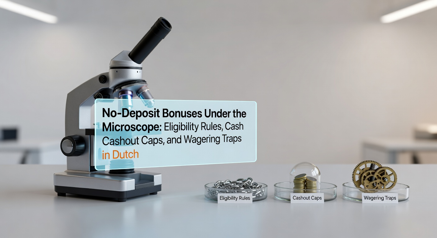 Grafiek met voorbeelden van wagering requirements en cashout caps bij verschillende Nederlandse online casino's