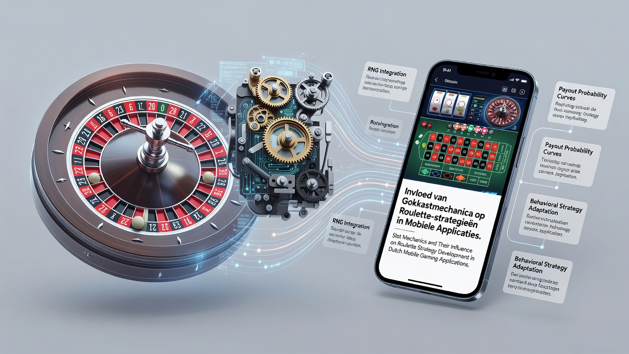 Mobiele app-interface met slot- en roulette-elementen